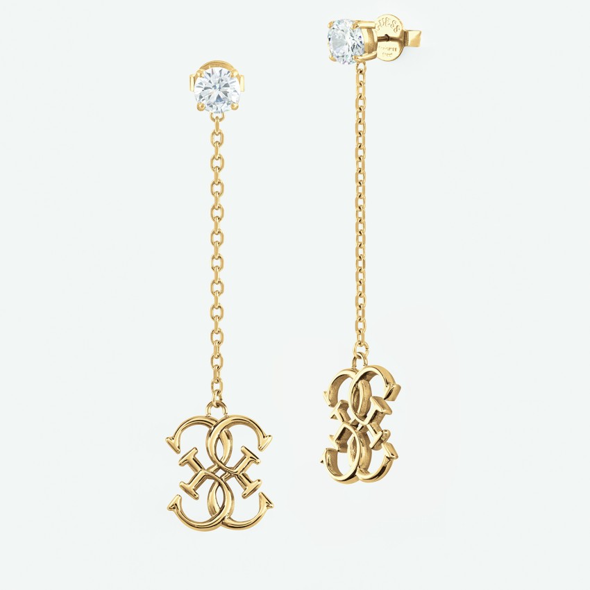 BOUCLE D'OREILLE FEMME GUESS JUBE01477JWYGT/U