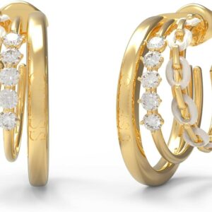 BOUCLE D'OREILLE FEMME GUESS JUBE01417JWYGWHT/U