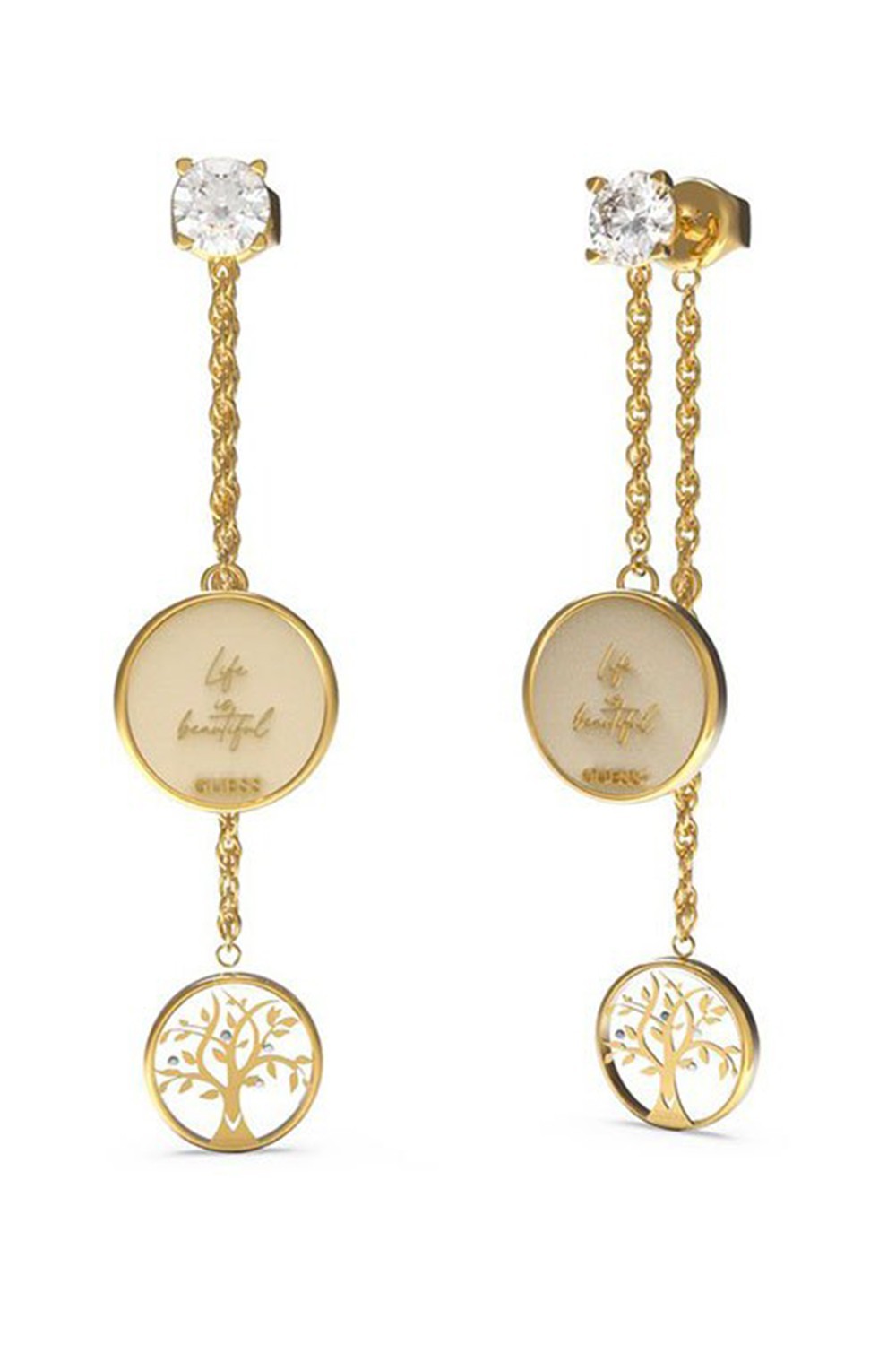 BOUCLE D'OREILLE FEMME GUESS JUBE01444JWYGT/U