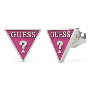 FUCHSIA TRIANGLE LOGO STUDS RH