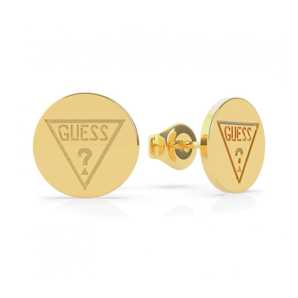 TRIANGLE LOGO COIN STUDS YG