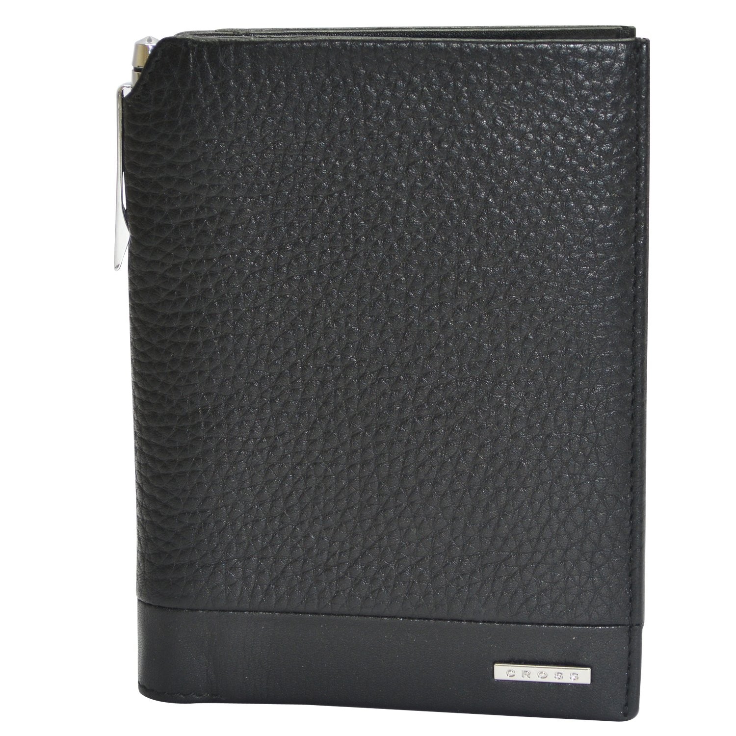 Global Passport Wallet With Cross Pen-Black